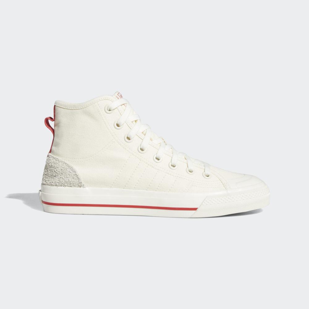Originals Adidas Nizza Inalti RF Barbati Romania - Albi/Rosii EF5757